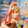 Novo Chaveiro de Resina Desenho Animado Urso Mengmeng Feminino Fofo Moda Exquisita Boneca de Resina Chaveiro Enfeites para Pendurar na Bolsa