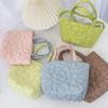 Bolsa de Almuerzo Acolchada Portátil de Color Contrastante Han Feng INS Bolsa de Almacenamiento para Snacks Bolsa Colgante para Cochecito de Bebé Bolsa para Mamá para Mujeres