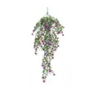 Amazon Transfronterizo 69 Malla Eucalipto Camelia Flor de Plástico Colgante de Pared Decoración Hogar Sala de Estar Jardinería Plantas Verdes Artificiales