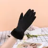 Guantes de Algodón y Cuero Grandes de Invierno para Hombres y Mujeres con Felpa Adicional Espesos Antideslizantes Cálidos para Exterior Montar Guantes Antideslizantes con Pantalla Táctil Venta al por Mayor
