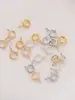 Plata de Ley S925 Hebilla de Resorte Joyería Hecha a Mano para DIY 14K Bolsa Oro Real Conexión Final Hebilla Qq Hebilla Redonda