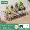 Suporte de Flores de Aço Inoxidável Suporte de Armazenamento para Suculentas Escada de Chão Multi-Camada Sala de Estar Suporte de Exibição de Plantas Verdes Suporte de Vasos de Flores para Exterior