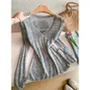 Suéter de Punto Suave Estilo Coreano para Mujer, Nuevo Modelo de Primavera, Manga Larga, Versátil, Adelgazante, Adecuado para Figuras Pequeñas, Top para Llevar Debajo