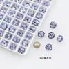 Dongzhou Diamante Cristal Morado Lavanda Para Uñas Boutique de Diamantes Fondo Puntiagudo Cristal K9 Mariposa Popular en Internet Accesorios Populares para Uñas