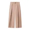 El más vendido de AliExpress moda casual retro transfronteriza europea y americana para mujer, conjunto de top con cremallera y cuello alto con botones de hueso de dragón y pantalón largo