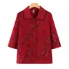 Roupas de verão para mulheres de meia-idade e idosas, camisa estilosa de vovó, moda para mães, blusas de verão folgadas para idosos