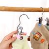 Clip Multifuncional de Acero Inoxidable Sin Rastro Forma de 3 Artefacto de Almacenamiento para Dormitorio Sombrero Calcetines Plástico Recubierto Exhibición Clip Individual Portátil