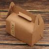 Cajas de Papel Kraft al por Mayor en Stock para Pasteles de Yema de Huevo, Cajas de Empaque Estilo Portátil, Empaque para Pasteles de Luna, Cajas Vacías de Regalo para Pastel de Nueces