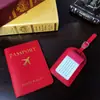 Etiqueta de equipaje transfronteriza porta pasaporte porta pasaporte Juego etiqueta de equipaje porta pasaporte Juego Personalizado