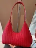 Bolsa de Ombro Woven de Couro Macio Luxo Leve para Mulheres Temporada de Outono 2025 Moda Retrô Estilo Estrangeiro Bolsa de Ombro para o Dia a Dia