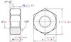 Suministros del Fabricante Tuercas Hexagonales de Acero Inoxidable 304 Din934 Tapas de Tornillo M1.6-M64 Rosca Antiaflojante