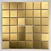 Acero Inoxidable 304 Metal Espejo Mosaico Partícula Pequeña Pegatina de Pared Pared de Fondo Baldosa de Pared Columna Baldosa de Pared de Balcón