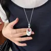 Collar colgante geométrico minimalista cepillado estilo coreano para mujer, diseño único y versátil, cadena para la clavícula, accesorio de moda y versátil para mujer