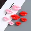 Lábios Simulados, Lábios Vermelhos, Acessórios de Resina, Grampos de Cabelo de Cola de Creme DIY Feitos à Mão, Ímãs de Geladeira, Fivelas de Sapato, Materiais para Joias, Patches