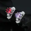 Regalo de Halloween Anillo de Diamante Accesorios Populares Transfronterizos Anillo para Mujer de Cobre Puro Fabricante Listo para Enviar Venta al por Mayor
