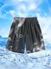 Pantalones Cortos de Baloncesto de Seda de Hielo Finos de Secado Rápido Sueltos para Hombre Verano Pantalones Cortos Deportivos Casuales Exportación