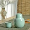 Juego de calentador de vino celadón calentador de vino de cerámica copa de vino tres o dos medio jin juego de vino caliente regalo promocional