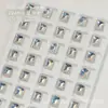Nuevo Taladro Super Flash para Uñas Rectangular con Punta de Hielo Bloque de Hielo Taladro Decoración de Uñas Brillante Joyería Taladro Apilado Adornos de Diamante K9