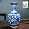 Vasos de Cerâmica Jingdezhen, Decorações para Casa, Arranjos de Flores, Móveis de Sala de Estar Estilo Chinês para TV, Prateleiras Antigas, Artesanato