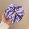 Anel de Cabelo de Cetim Liso Colorido Elegante para Cabelo Tipo Intestino Grande Feminino Elástico Alto Corda de Cabelo para Rabo de Cavalo Acessórios de Cabelo Novo Estilo 2025 Sem Danificar o Cabelo