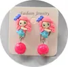 Novos Brincos Atacado Brincos Infantis Coreanos Cor de Doce Desenho Animado Fofo Princesa Meninas Clipe de Orelha Bebê Acessórios de Orelha