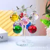 Árbol de Manzana de Cristal Árbol de la Paz Decoración Creativa para Sala de Estar Regalo Entrada Mueble de TV Aparador de Vino Decoración del Hogar Adornos
