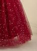 Nuevo Vestido de Invierno para Niña con Lentejuelas y Malla, Vestido Infantil con Lazo y Encaje, Vestido de Princesa para Bebé