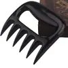 Dispositivo cortador de barbacoa de plástico, dispositivo cortador de carne afilada, resistente a altas temperaturas, para cocina, para cortar alimentos cocidos, con forma de garra de oso.