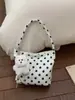 Bolso de Lunares de Nicho Súper Popular para Mujer, Nuevo Bolso Versátil de Hombro y Axila Otoño e Invierno 2025 para Salir y Trabajar