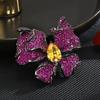 Broche Clássico Elegante Estilo Europeu Indústria Pesada Temperamento Feminino Moda Zircônia Luxo Corsage para Roupas Acessórios Atacado