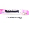 Pinza para Peluca Negra Simple de Una Palabra Pinza para el Cabello Multiusos Pinza en Forma de U Pinza de Alambre 10 Piezas/Pieza Pinza BB