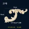 Tallado en Madera de Dongyang Estilo Europeo Madera Maciza Flor de Esquina Gabinete Puerta Pared de Fondo Pieza de Flor Decorativa Accesorios Aplique de Flor de Esquina Tallado en Madera
