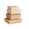 Caja de Almuerzo de Papel Kraft al Por Mayor Embalaje para Llevar Comida Rápida Caja Ligera para Ensalada Barbacoa Pollo Frito Caja para Arroz Frito Material Amigable con el Medio Ambiente