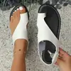 Sandálias de Praia Slip-On de Tamanho Grande Transfronteiriças para Mulheres, Novo Estilo de Verão, Moda Europeia e Americana, Sandálias Romanas Leves com Velcro para Mulheres