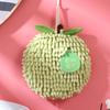 Toalla de mano de chenilla con diseño de frutas creativas, ideal para colgar en la cocina, absorbente, de secado rápido, pequeña.