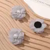 Estilo Xiao Xiang Elegante Hilo de Malla Perla Artificial Camelia DIY Hecho a Mano Pasador Tocado Broche Accesorios para Ropa