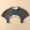 Chalecos de Felpa Imitación Gruesa con Cuello Alto y Hombreras para Personas de Mediana Edad y Mayores, para Proteger del Frío en Otoño e Invierno