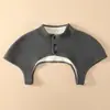 Esencial Imitación Cachemir Engrosado Cuello Alto Hombreras para Dormir, Hombres y Mujeres de Mediana Edad y Mayores, Chalecos Cálidos de Otoño e Invierno