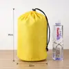 Lona de Tres Compartimentos Poliéster Exterior Primeros Auxilios Saco de Dormir Tienda de Campaña Almacenamiento Portátil Cordón de Nylon Bolsa de Empaque con Cordón