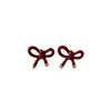 Pendientes de Aro de Aceite Rojo Ankola para Mujer Franceses Simples Versátiles Elegantes Moda Pendientes Vintage Distintivos