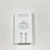 Caixa de papelão para cabo de carregamento rápido Apple, conjunto carregador de cabeça de carregamento rápido 20W, Type-c/PD/C para C, caixa de embalagem para cabo de dados