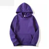 Sudadera con capucha de forro polar de color liso, manga corta, para otoño e invierno, para hombre y mujer, estilo casual holgado, disponible en 19 colores, sudadera deportiva