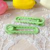 Pinza Ondulada Grande de 6 cm, Brillante, Galvanizada, Color Macarrón, Pinza Redonda para el Cabello sin Costuras, Pinza de Pato, Accesorio para el Cabello DIY