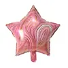 18 polegadas ágata em forma de coração pêssego coração balão decoração de festa de casamento de aniversário colorido nuvem padrão em forma de coração estrela de cinco pontas balão de filme de alumínio