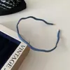 Coreia do Sul Argola de Cabelo Ondulada de Jeans Extremamente Fina para Mulheres Simples Elegante Versátil Prendedores de Cabelo de Pressão Novo Moda de Alto Padrão Estilo Ocidental
