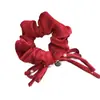 Diadema Roja de Atmósfera de Año Nuevo con un Toque de Lujo, Diadema de Borde Ancho, Exquisito Pasador Triangular para la Parte Trasera de la Cabeza, Accesorio para el Cabello para Mujeres