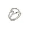 Corea del Sur Anillo Elegante Simple Ins Estilo Frío Diseño Nicho para Mujer Nueva Moda Celebridad de Internet Anillo Metálico para Dedo Índice