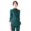 Traje Negro de Alta Gama Chaqueta de Otoño de Manga Larga para Mujer Sentido de Alta Gama Ropa de Negocios Vestido Elegante Ropa de Trabajo de Cuello Blanco