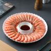 Plato Creativo Plato para Albóndigas Plato Sencillo para Cena con Plato para Vinagre Plato para Camarones Plato Blanco