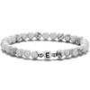 Pulsera de cuentas de turquesa blanca de 6 mm de venta caliente europea y americana, pulsera de letras para pareja para hombre, joyería de estación independiente transfronteriza